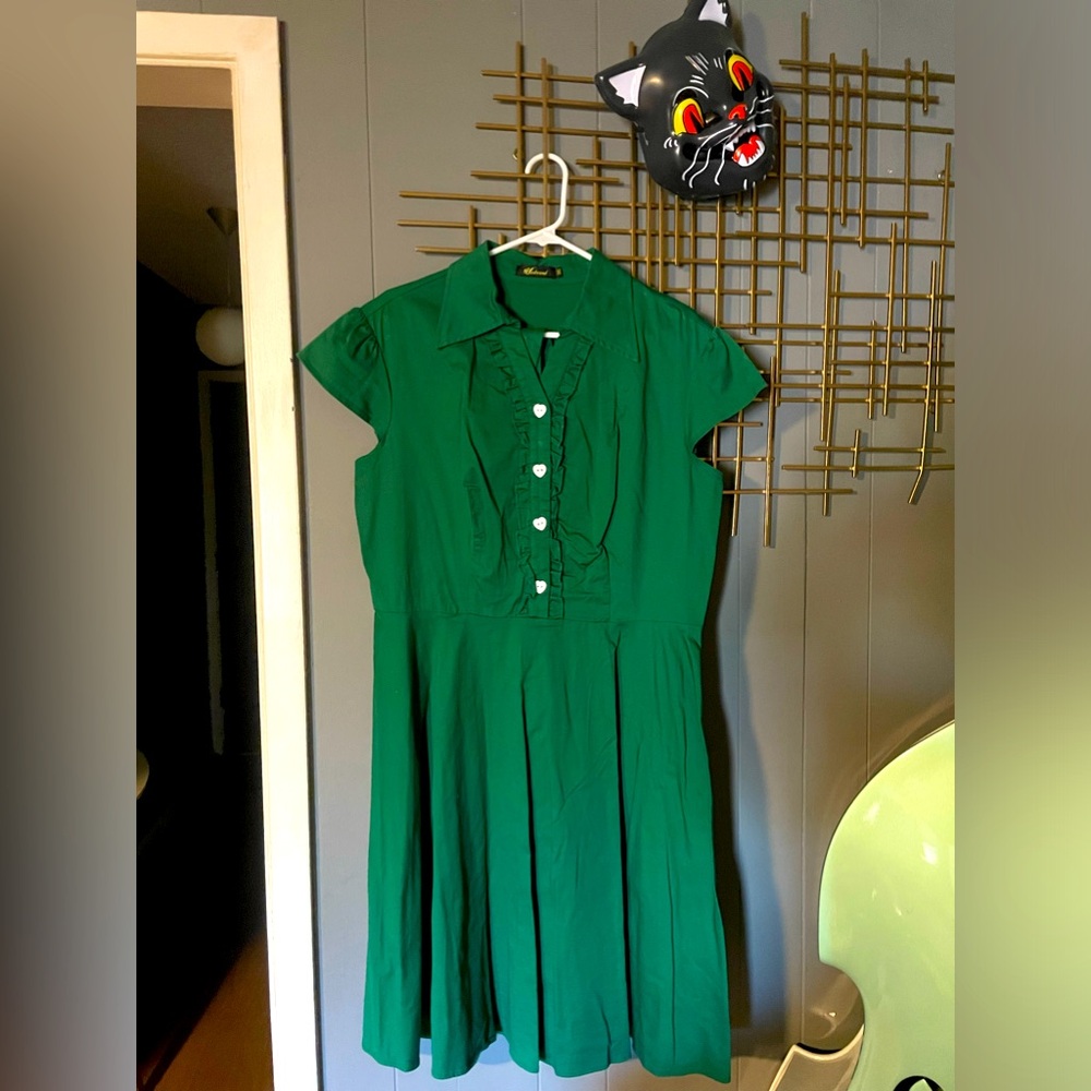 Green Retro Dress